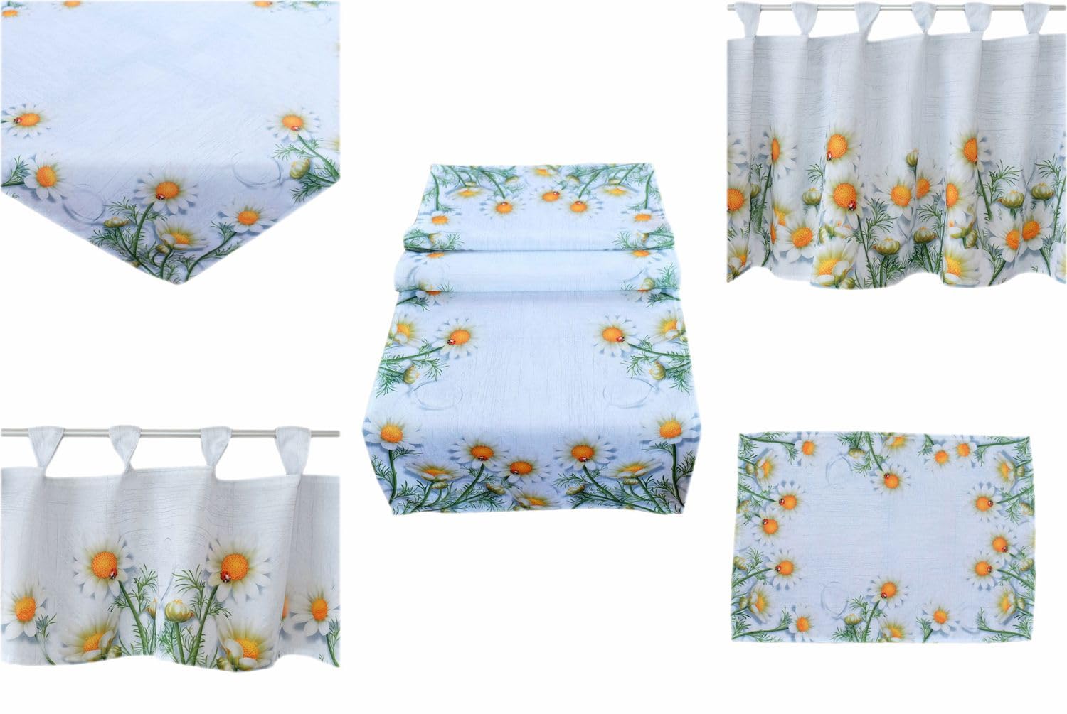 TEXPOT Tischläufer chemin table camomille 40x110 cm