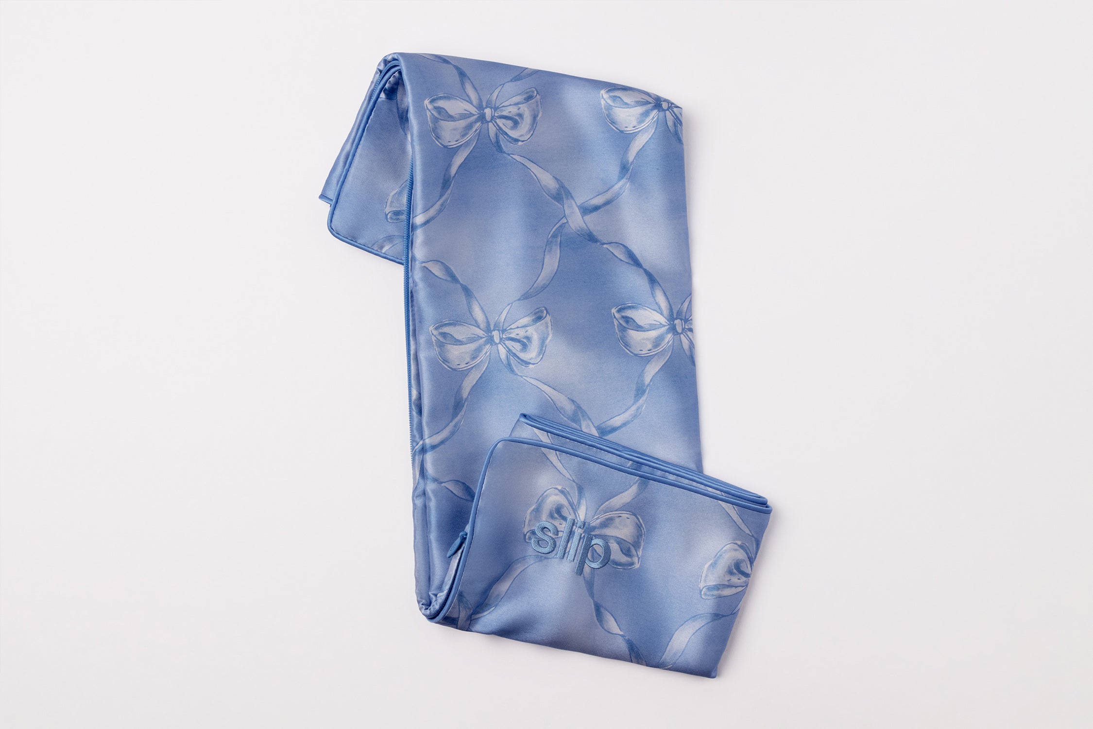 Slip Queen Zippered Bluebelle taie oreiller soie 51x76