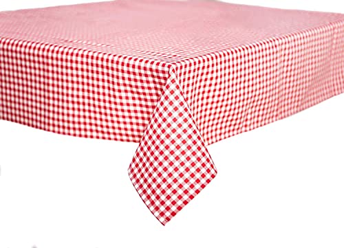 TEXPOT Nappe 90x260 cm petits carreaux rouge