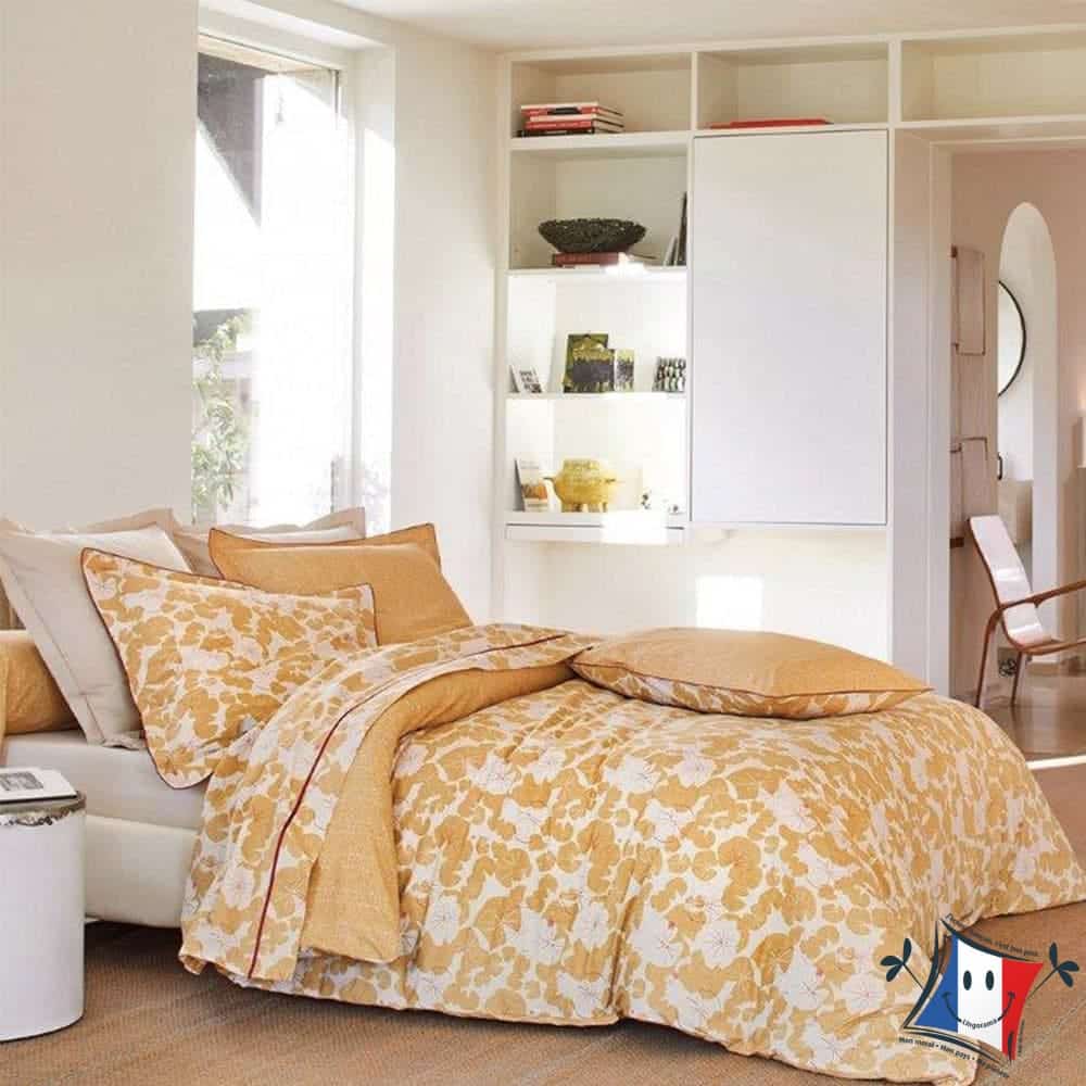 Blanc des Vosges Camouflage housse de couette 140x200 percale