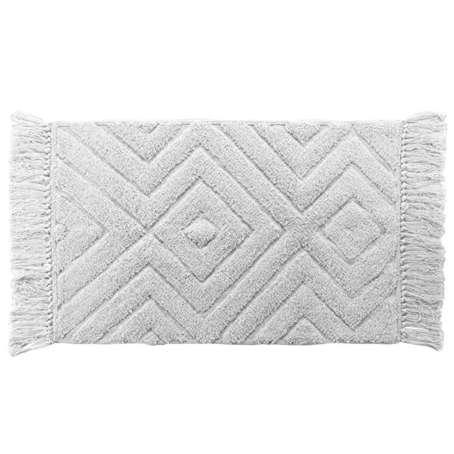 Promo Linge Nara tapis 50x80 cm coton à franges