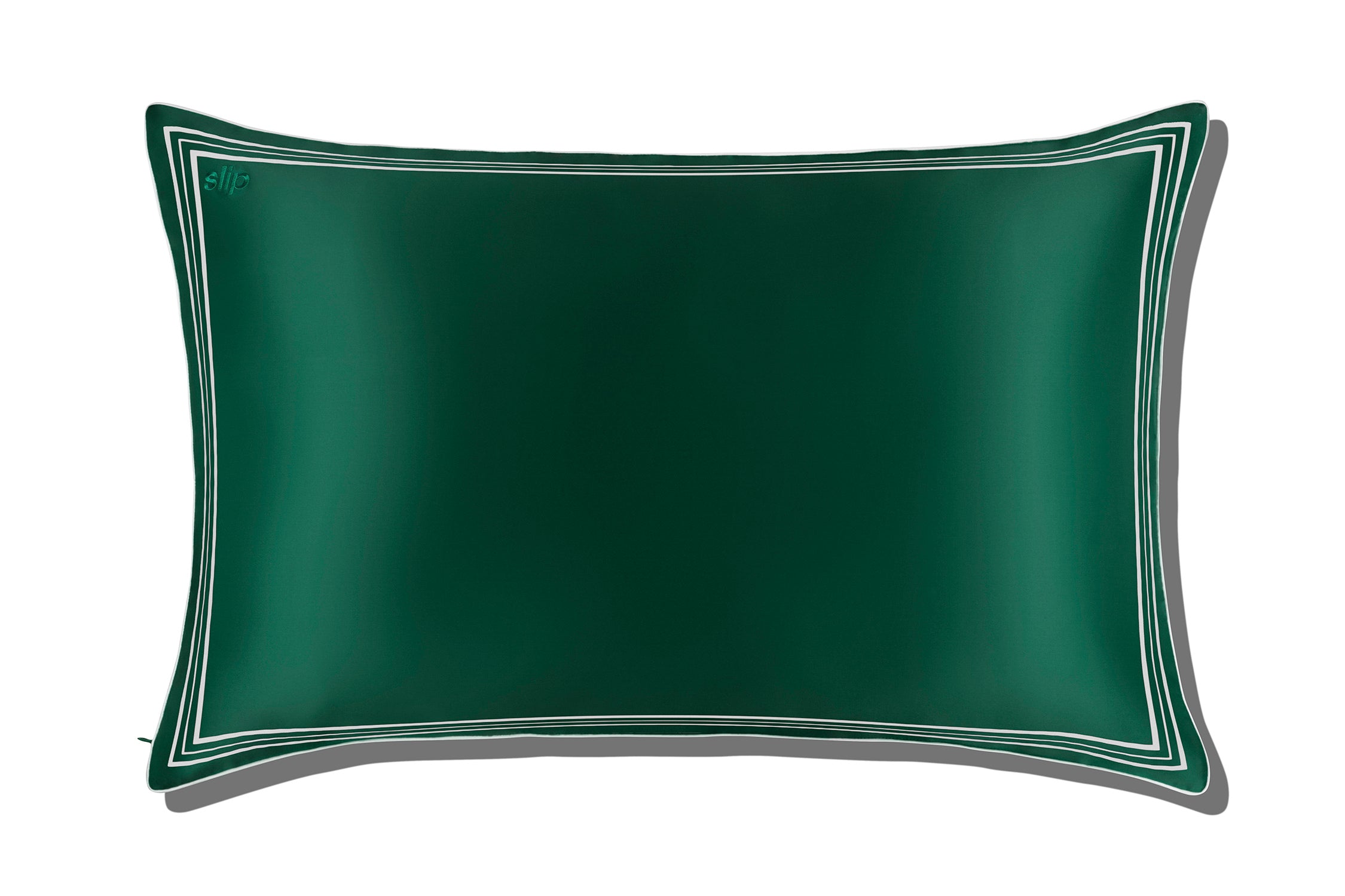 Slip Queen Zippered Pillowcase taie d'oreiller green soie 51x76