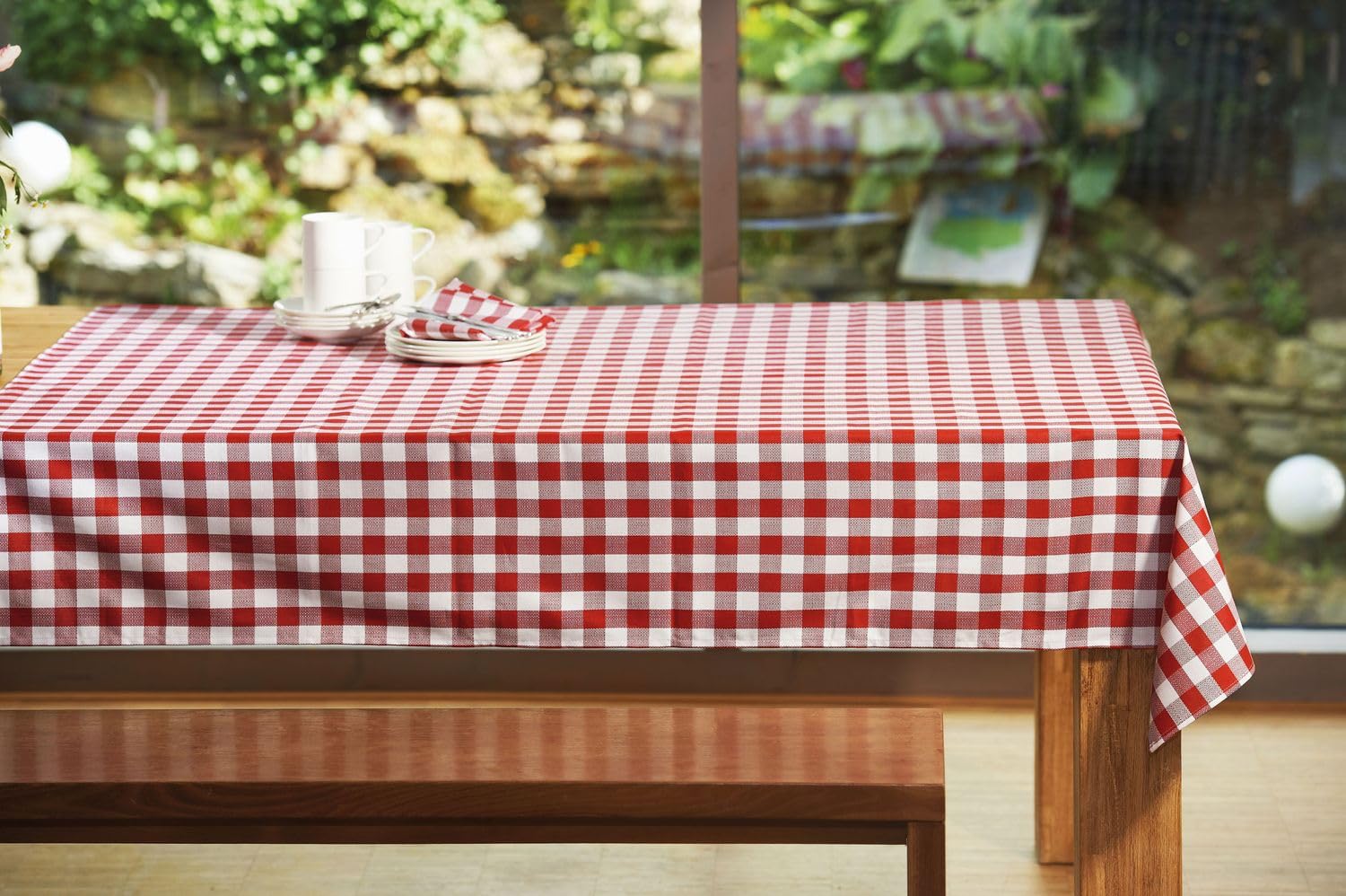 TEXPOT Servietten serviette coton chili 50x50 lot 6 carreaux
