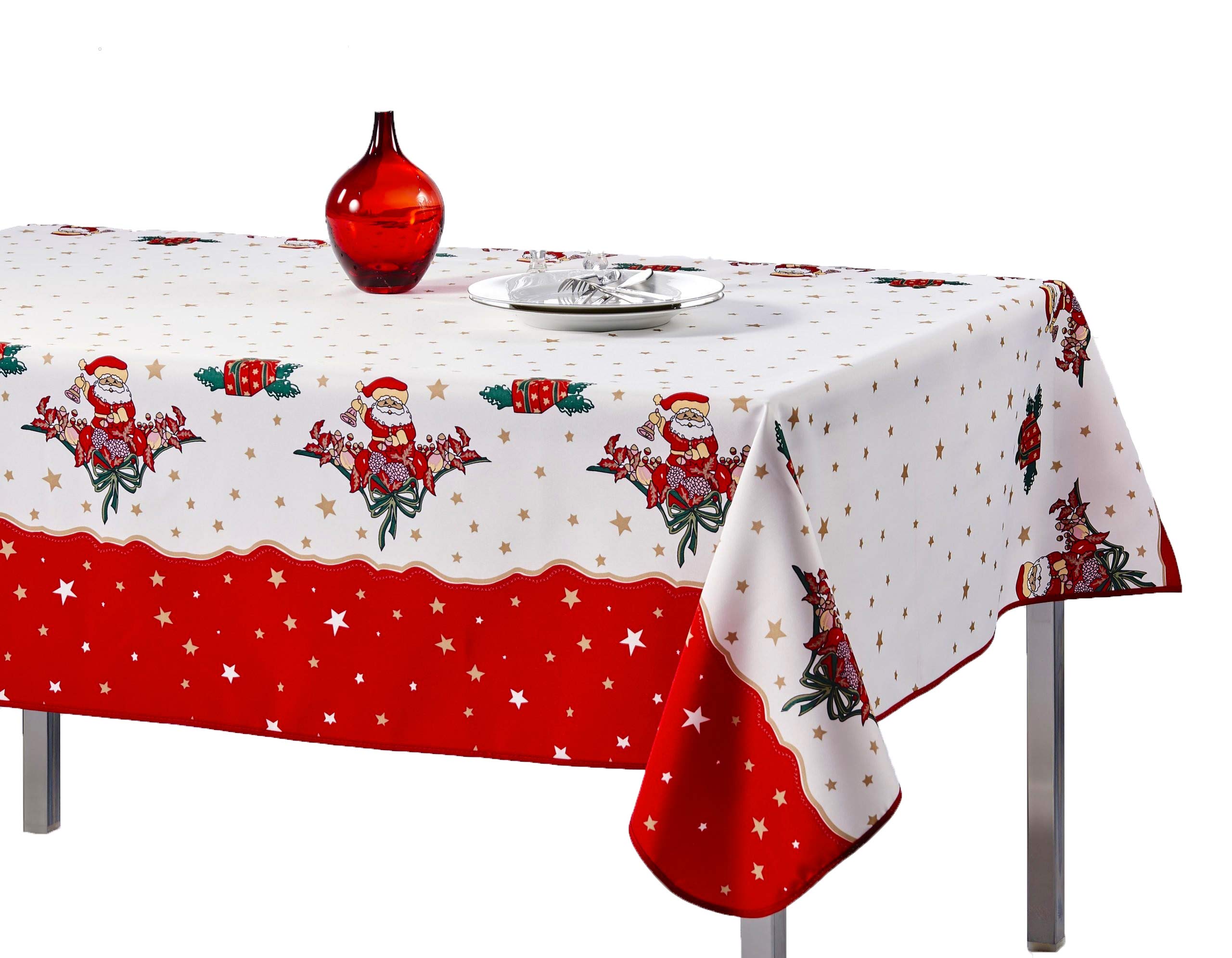 Promo Linge Nappes de Fêtes Nappe Noël Ronde 160 cm