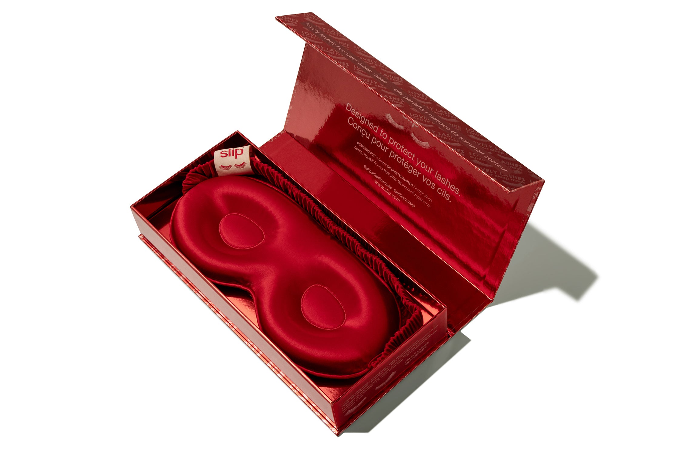 Slip Contour Sleep Mask masque soie scarlet