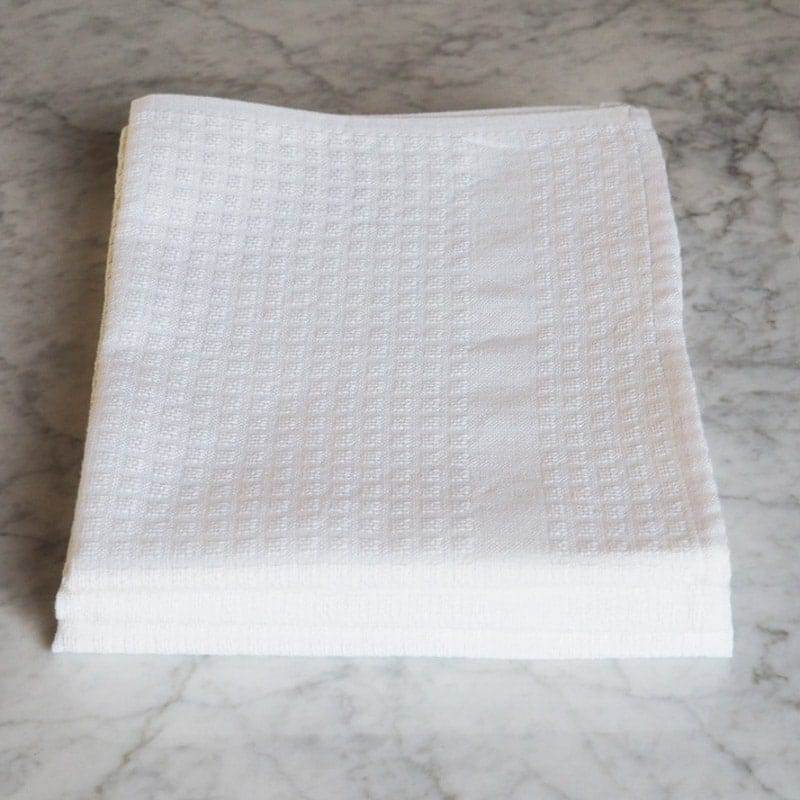 Lingorama Cuisine Gaufrex torchon coton uni 50x80 lot 6