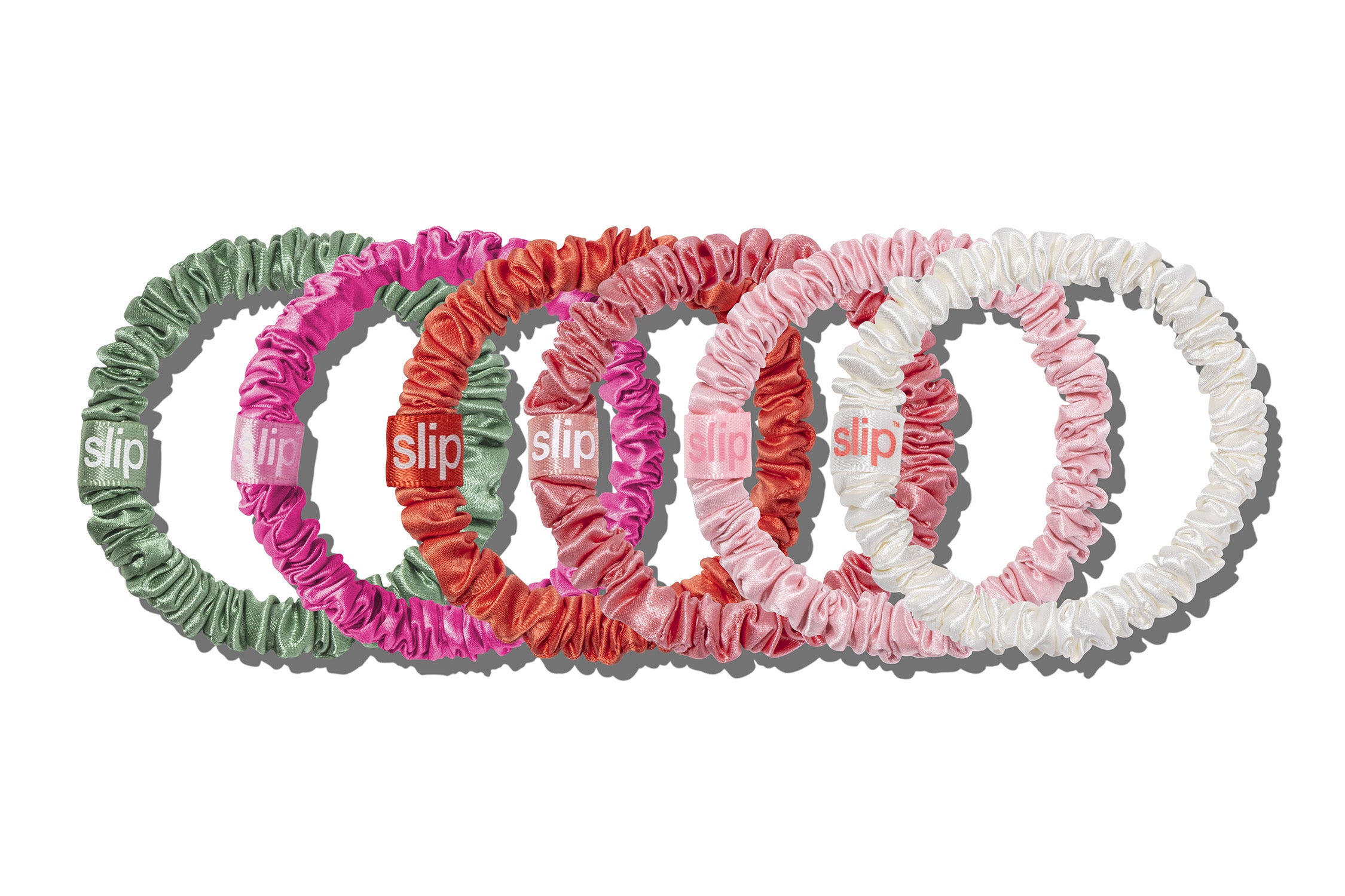 Slip Skinny Scrunchies chouchou soie daisy lot 6