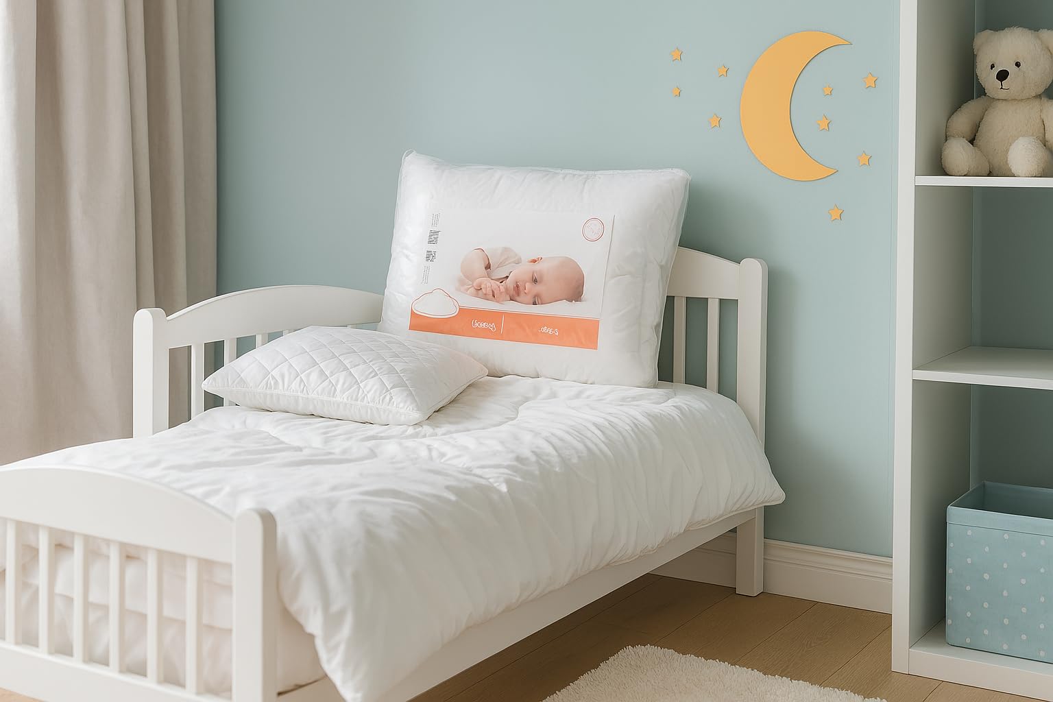 TEXPOT Kinderbettwäsche parure lit enfant blanc 100x135