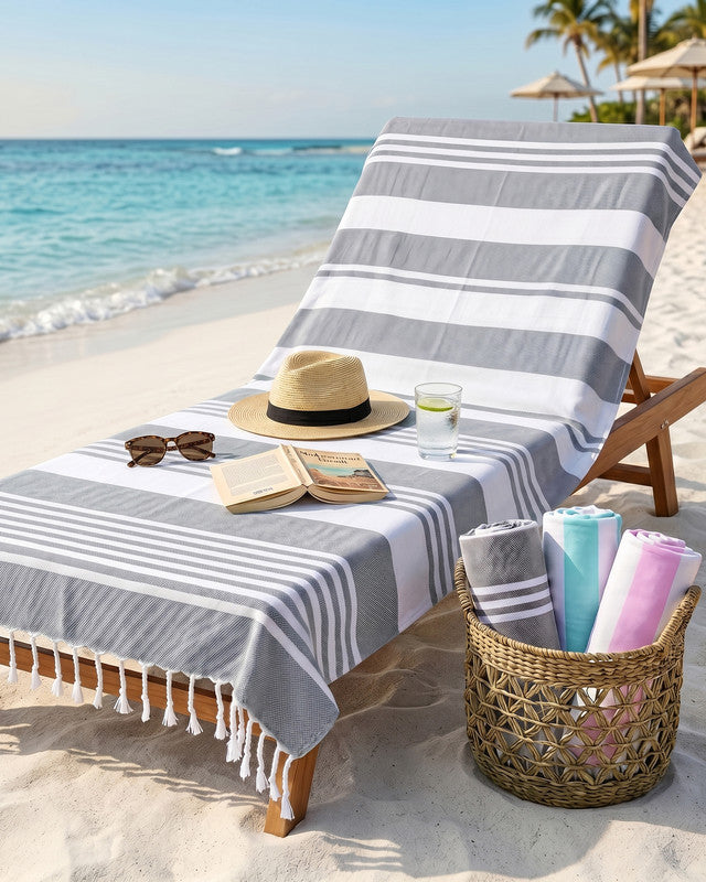 Utopia Bedding Towels serviette plage coton lot 4