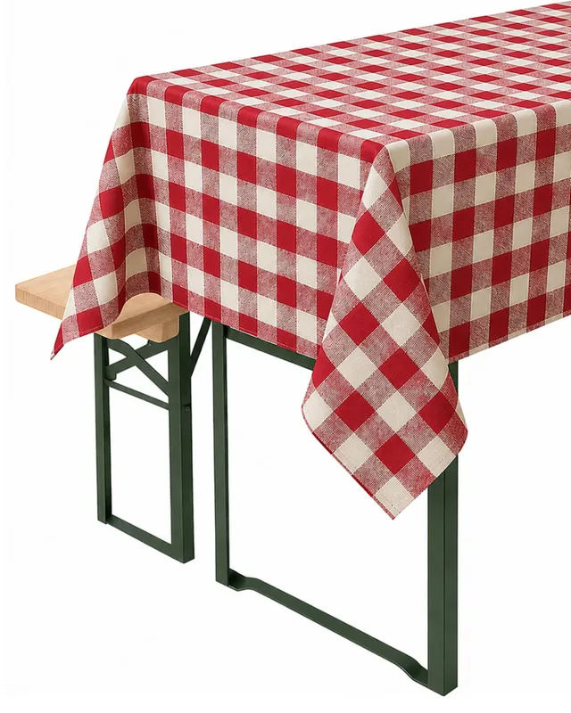 TEXPOT Tischdecken Nappe à carreaux 110x110 coton chilli