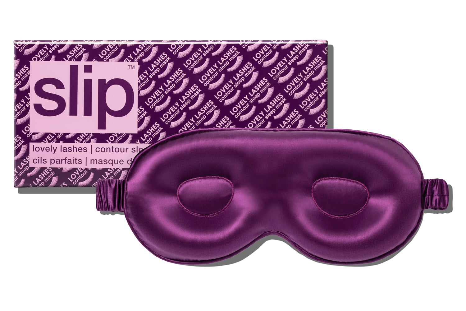 Slip Contour Sleep Mask masque nuit raisin soie cils