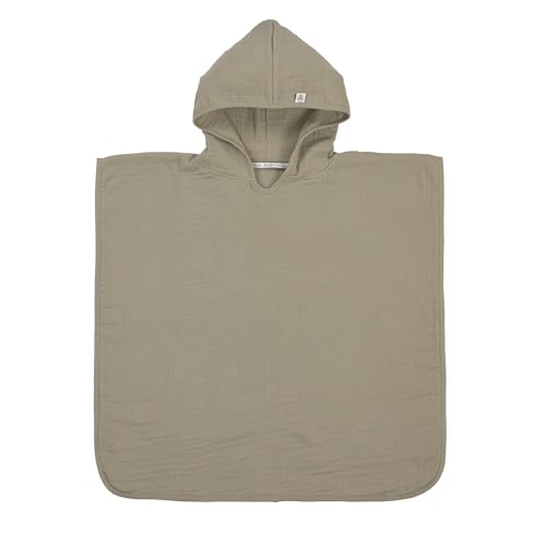 Promo Linge Poncho Bain Mousseline Terracotta 60x87 cm