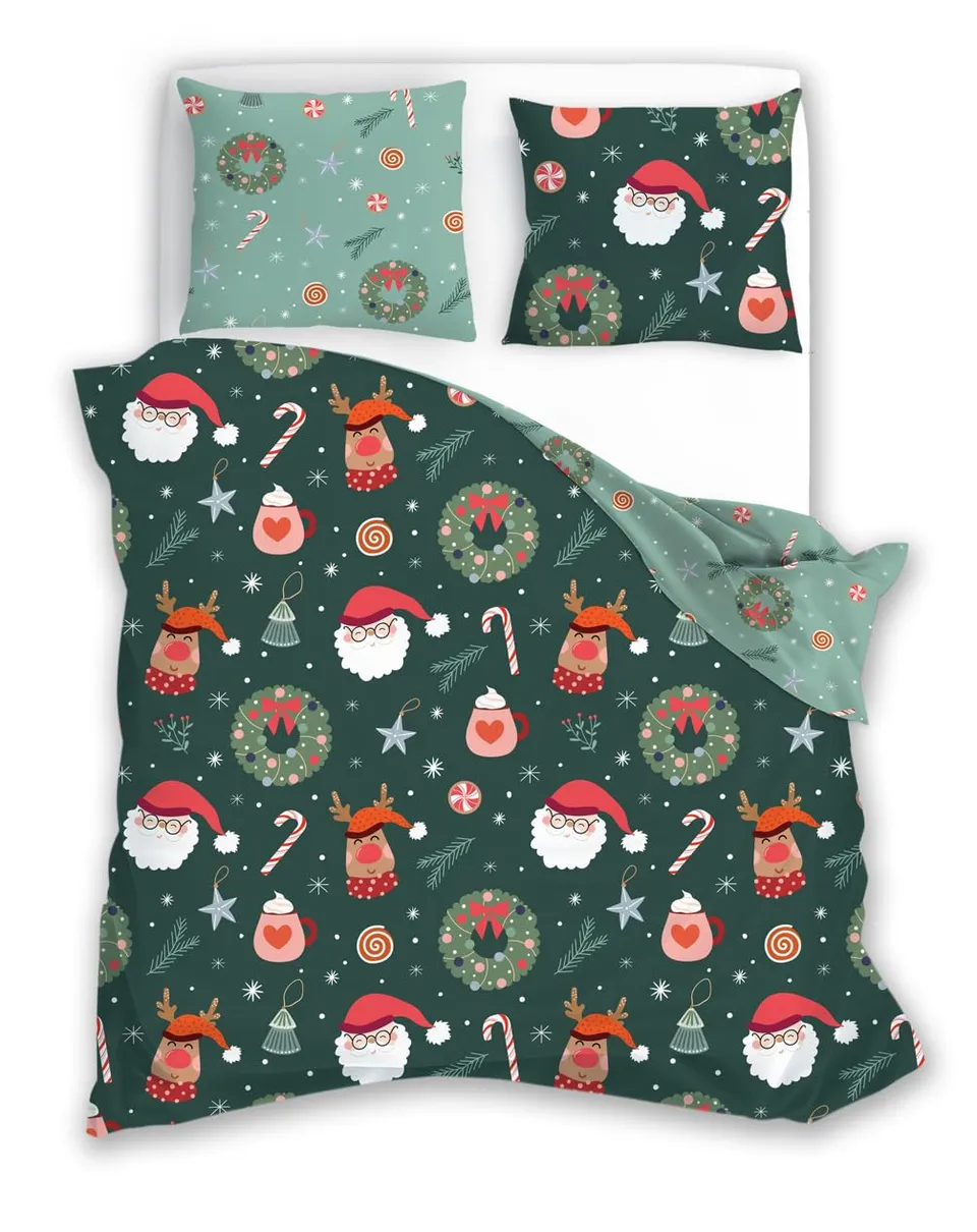 TEXPOT Bettwäsche parure de lit 140x200 cm microfibre hiver