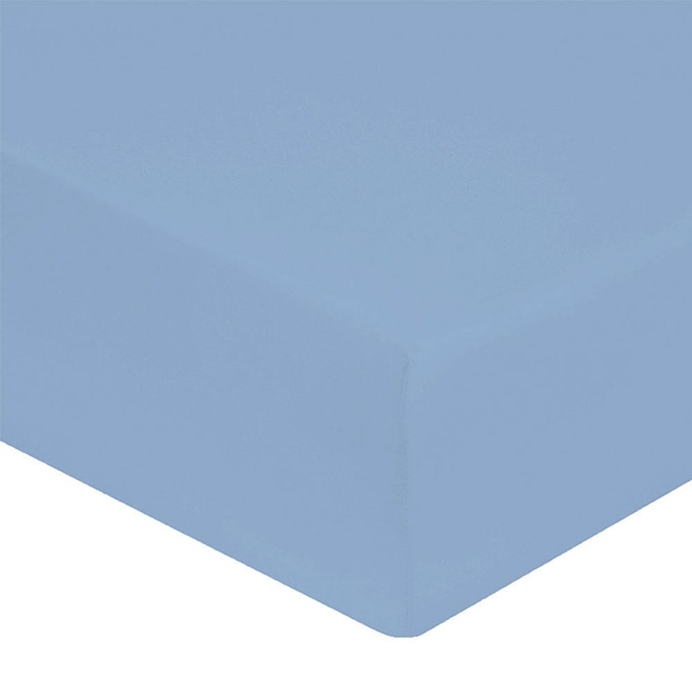 Lingorama drap-housse percale coton 140x190 blanc bonnet 40cm