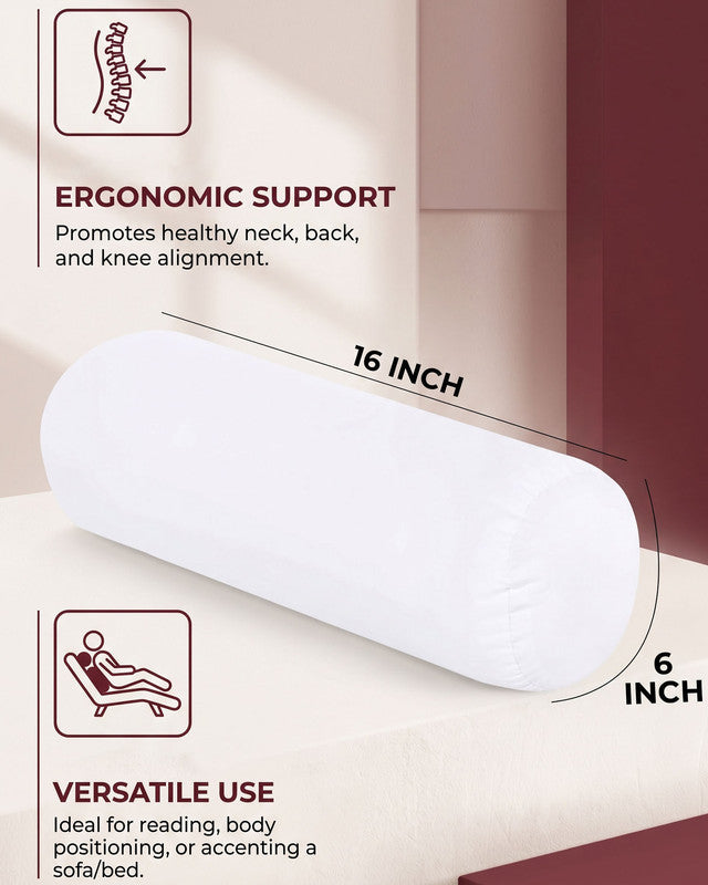 Utopia Bedding Pillows Traversin Blanc 6x16 Pouces Lot 1