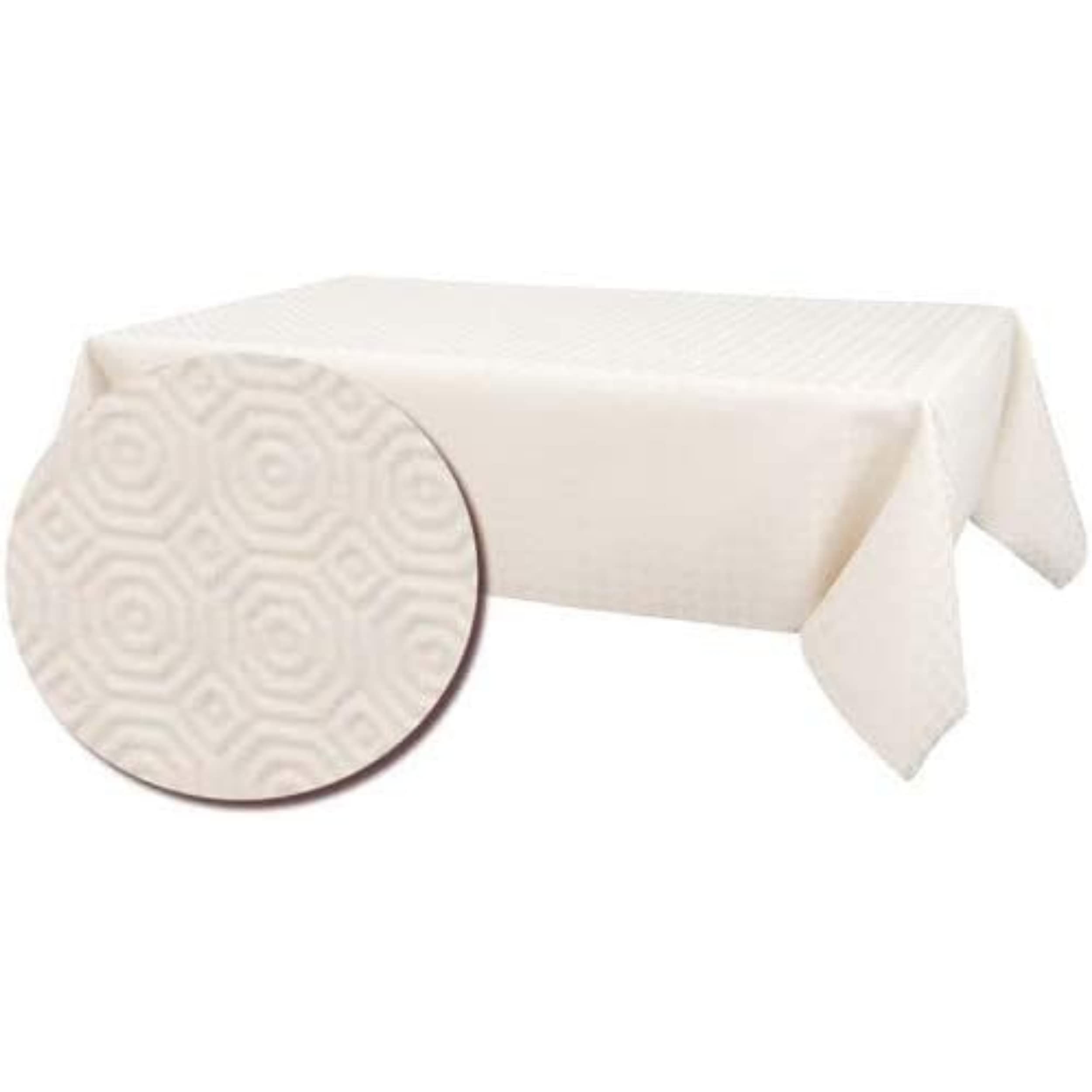 Promo Linge Bulgomme protège table blanc 140x190 cm
