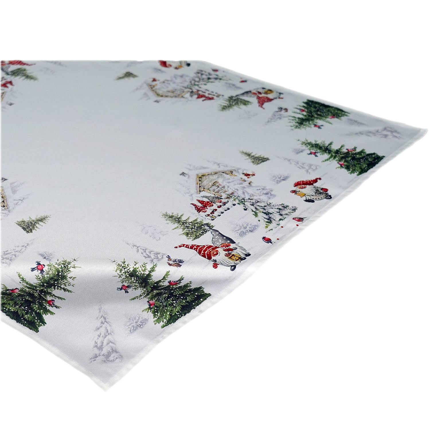 TEXPOT Tischdecken nappe 85x85 lutin neige polyester