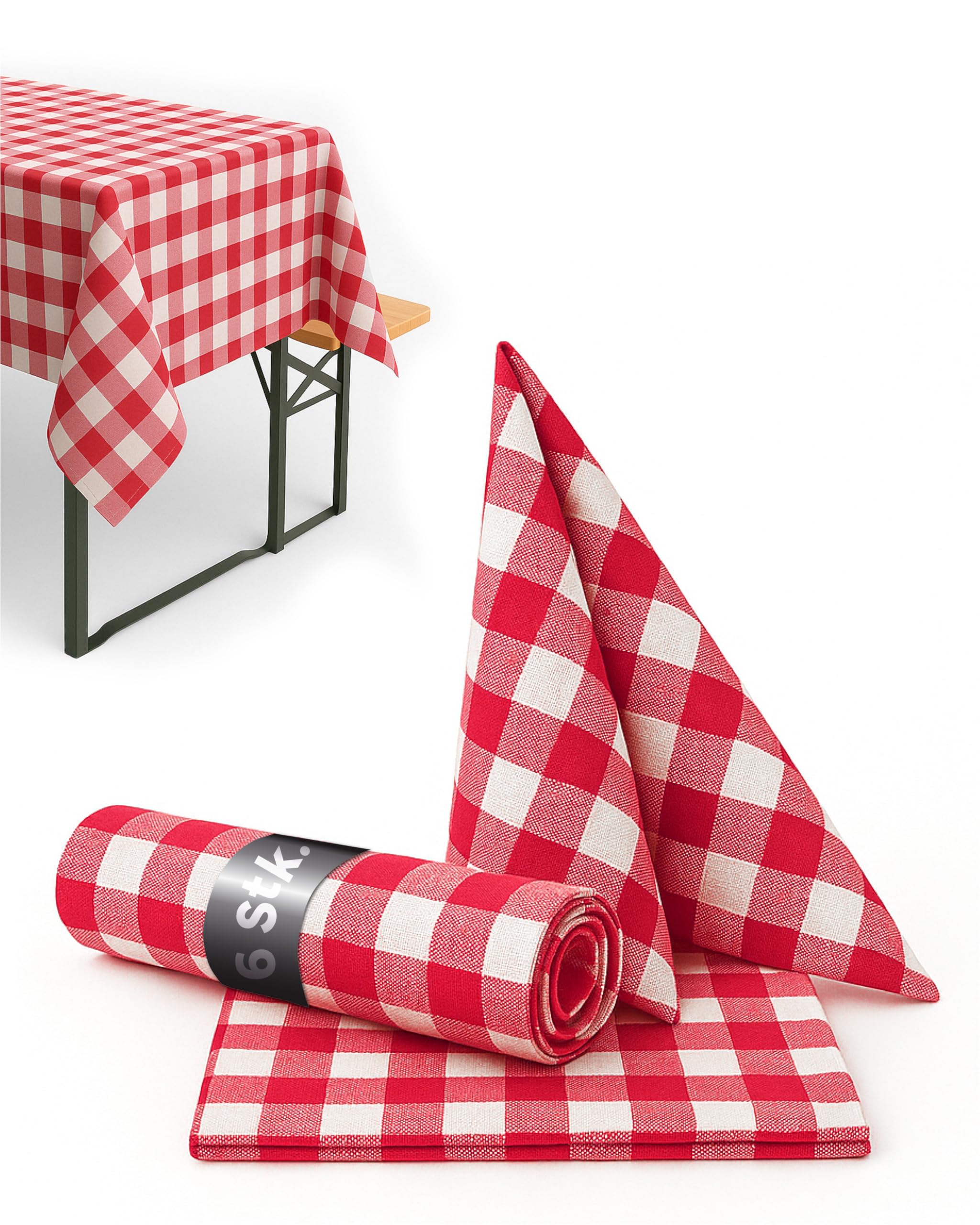 Texpot Servietten lot 6 serviettes table coton 30 x 30 cm
