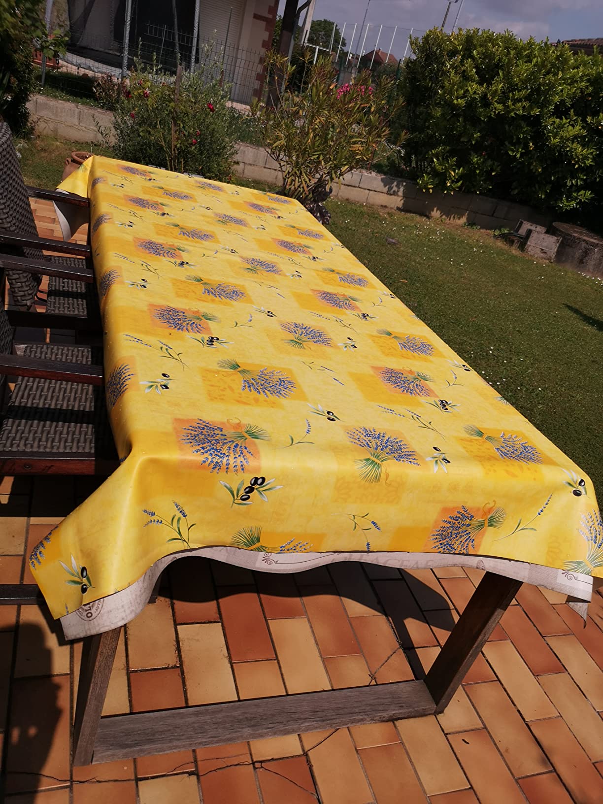 PROMO LINGE Sous-nappes Bulgommes sous-nappe jaune 140x100cm PVC
