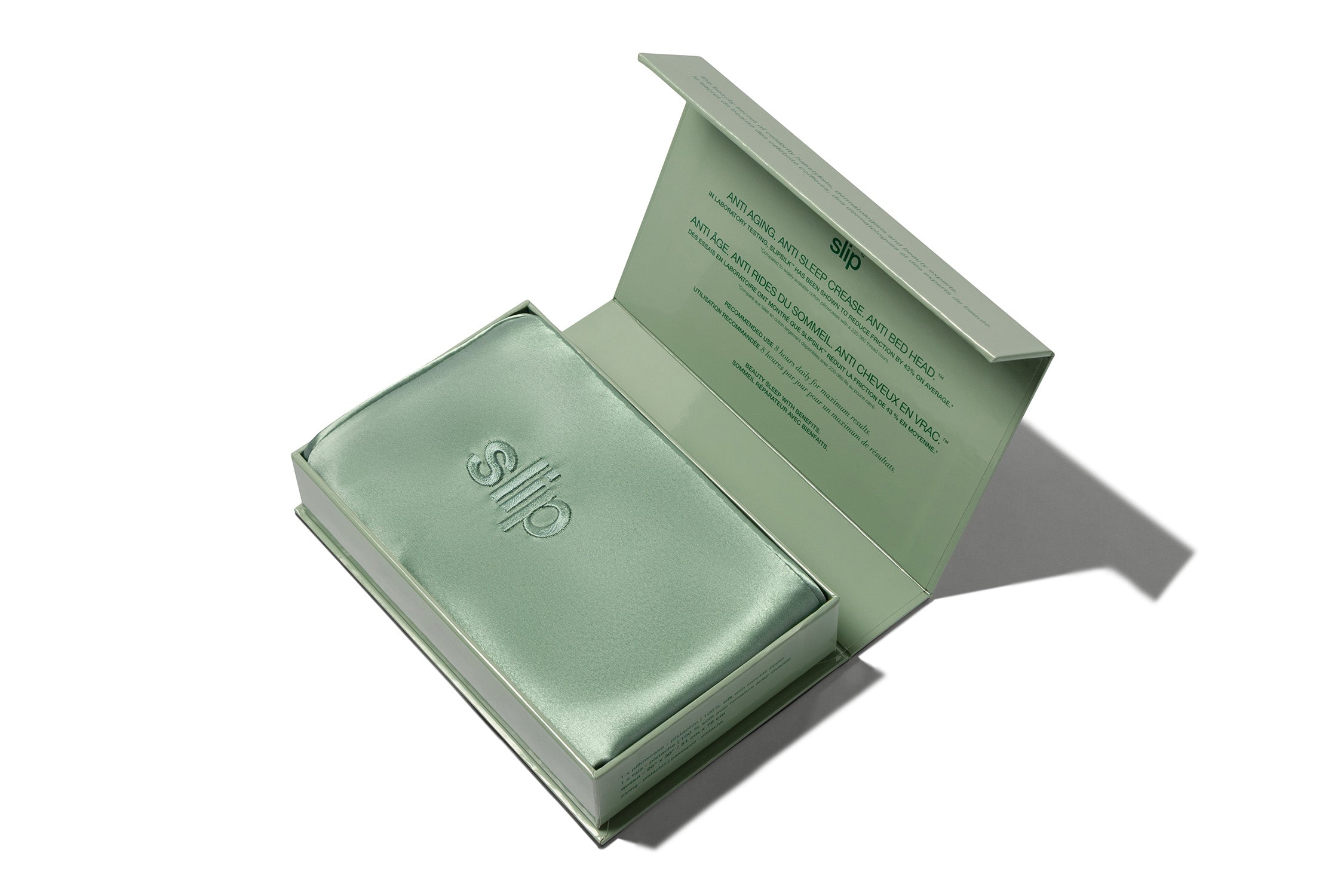 Slip Queen Zippered Pistachio taie d'oreiller 51x76 cm zip