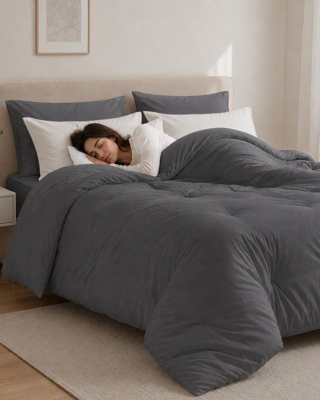 Utopia Bedding Microfiber Comforter couette blanche Queen