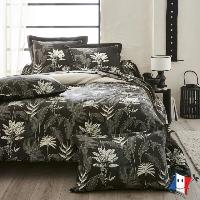 Tradilinge Cayenne housse de couette satin 240x220 noir