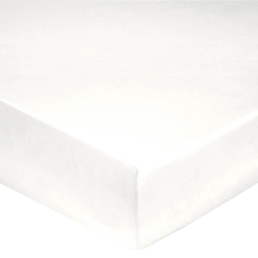 Lingorama Drap-housse 90x190 percale coton blanc