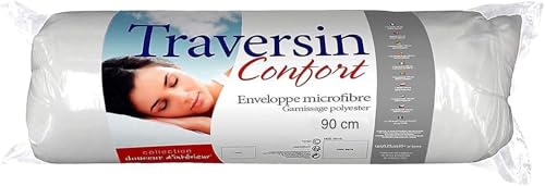 Promo Linge Traversins Confort 90 cm traversin recyclé blanc