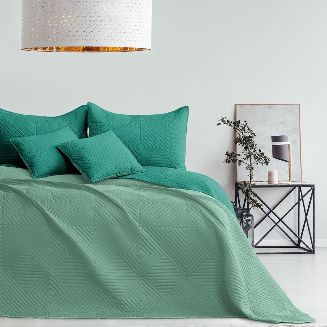 TEXPOT Bettdecken jeté lit 240x260 cm anthracite lilas