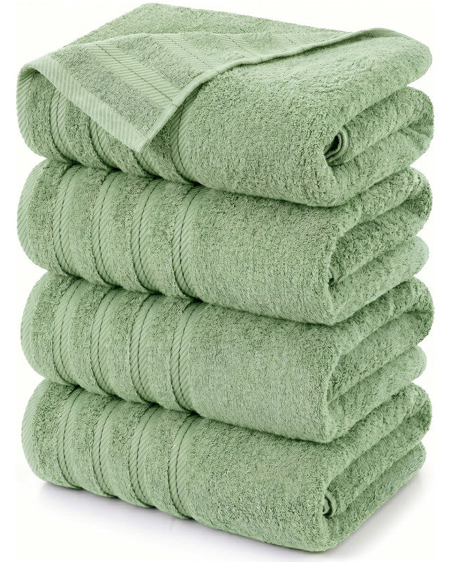 Utopia Bedding Towels serviette bain coton 30x60 blanche lot 4