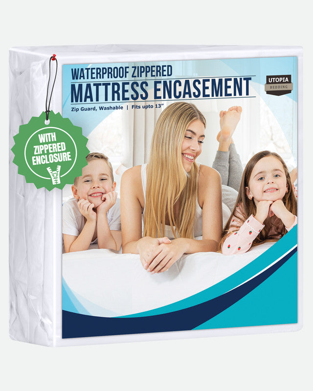 Utopia Bedding Mattress Protectors protège-matelas Queen blanc