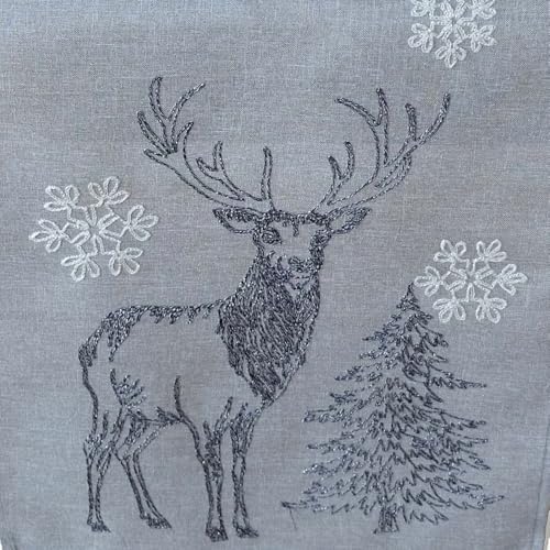 TEXPOT Tischläufer chemin de table 40x175 broderie élan Noël