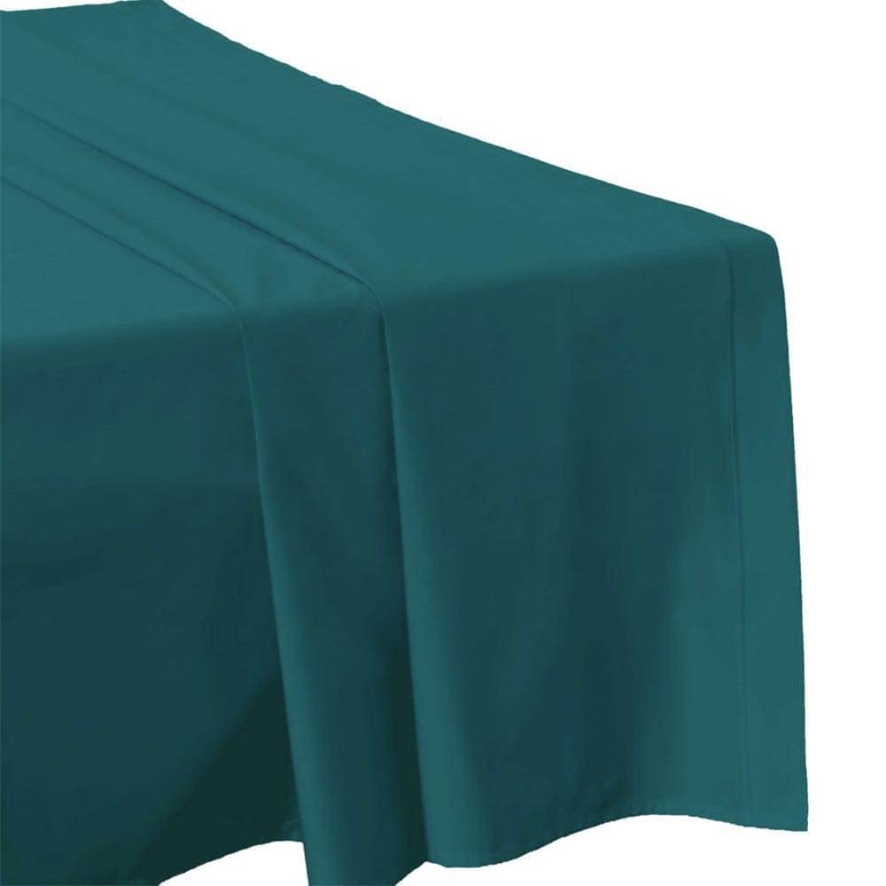 Lingorama drap plat percale 240x300 uni coton blanc