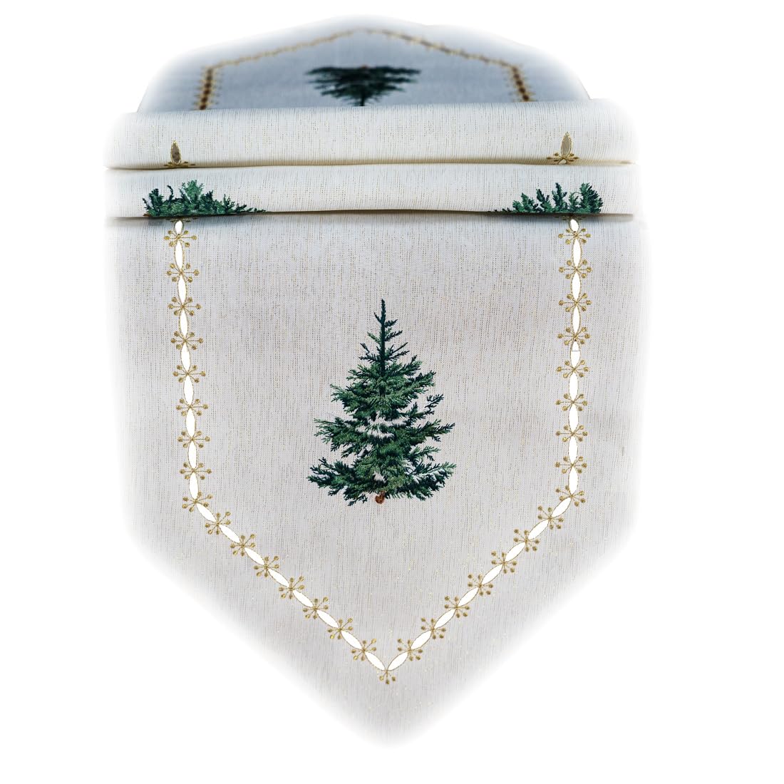 TEXPOT Tischläufer chemin de table 40x140 cm écru sapin Noël