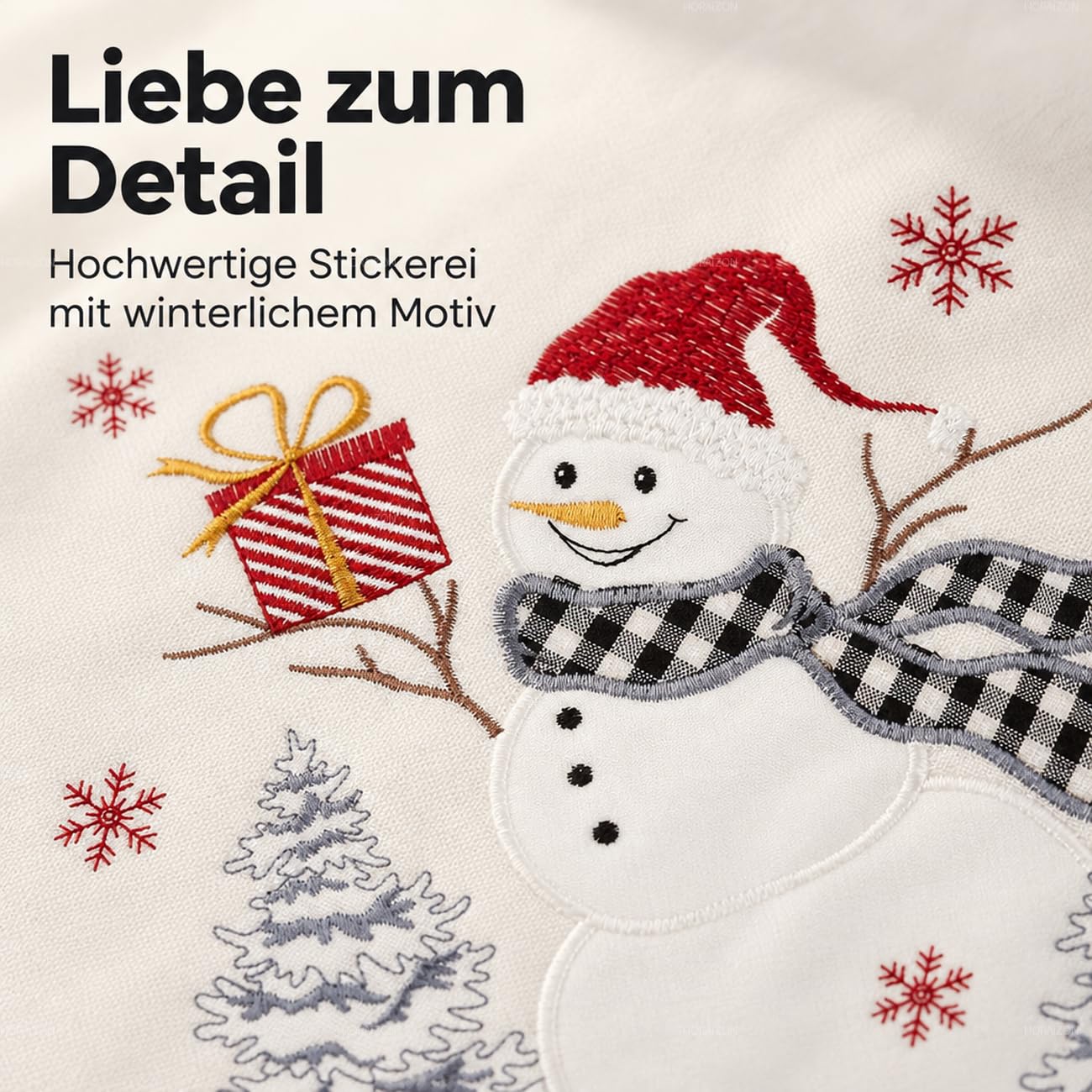 TEXPOT Tischläufer chemin de table Noël écru 40x85 cm