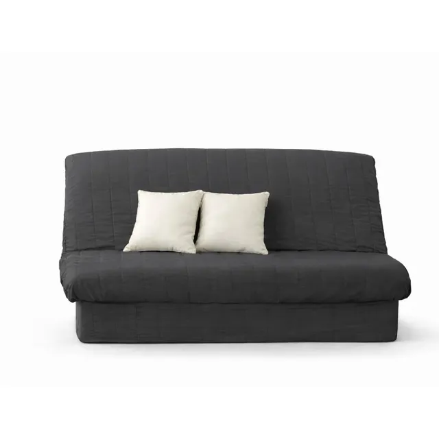 Promo Linge Draps Housse clic-clac matelassée anthracite