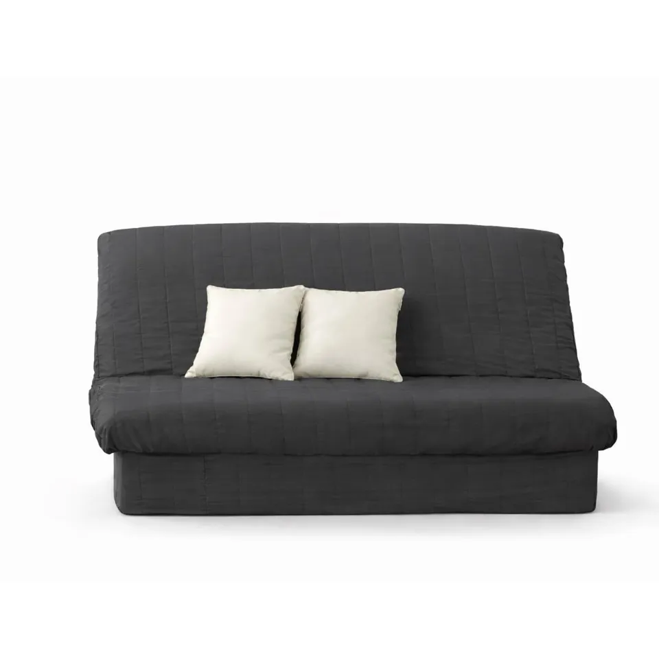 Promo Linge Draps Housse clic-clac matelassée anthracite