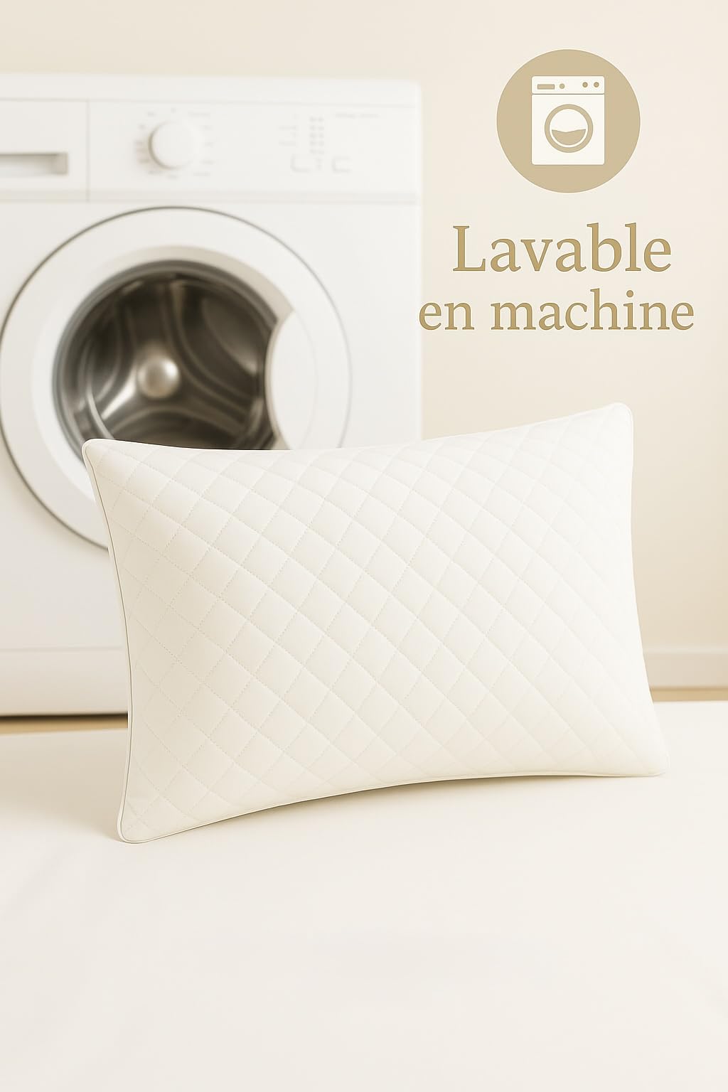 Promo Linge Oreillers mémoire forme 50x70 lot 2 cervicales