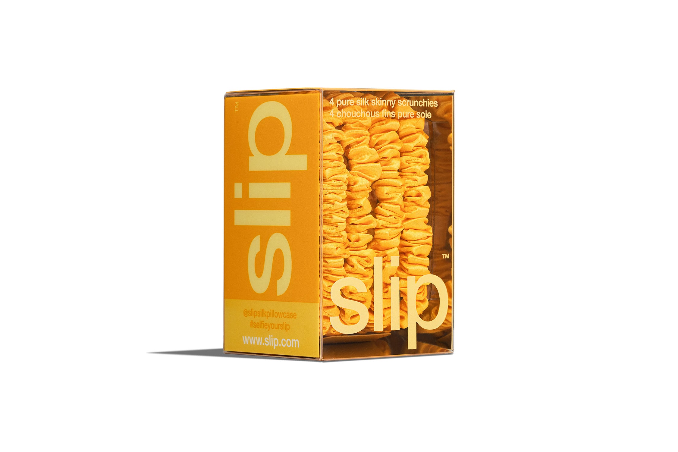 Slip Skinny Scrunchies chouchou soie Golden lot 4