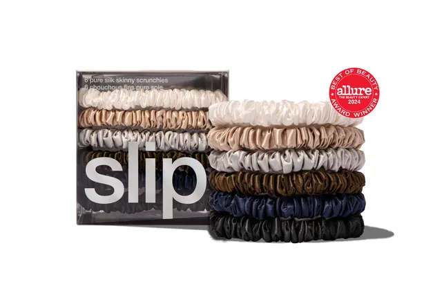 Slip Skinny Scrunchies Maya chouchou soie lot 6 anti-casse