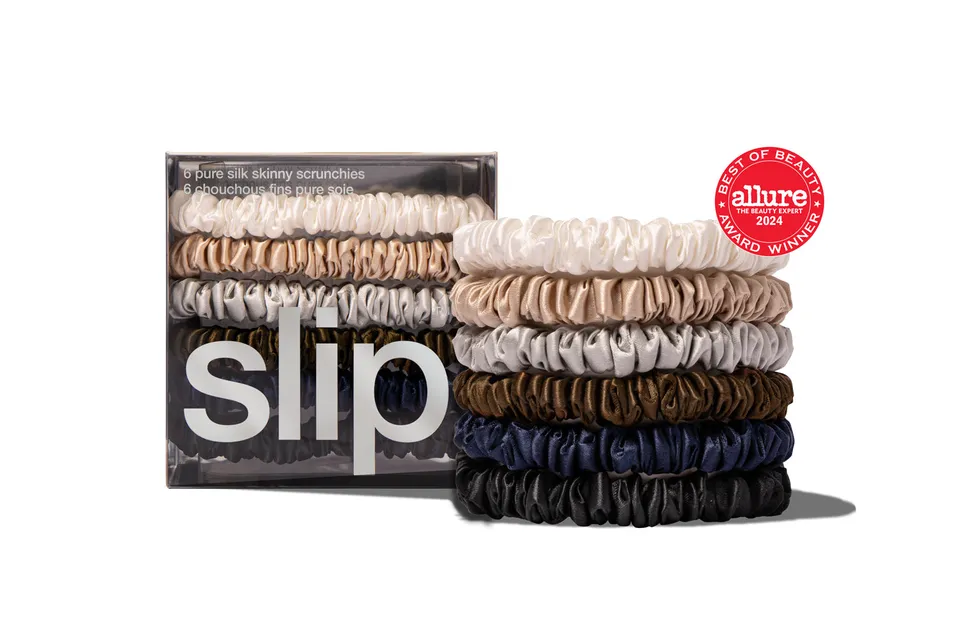 Slip Skinny Scrunchies Maya chouchou soie lot 6 anti-casse