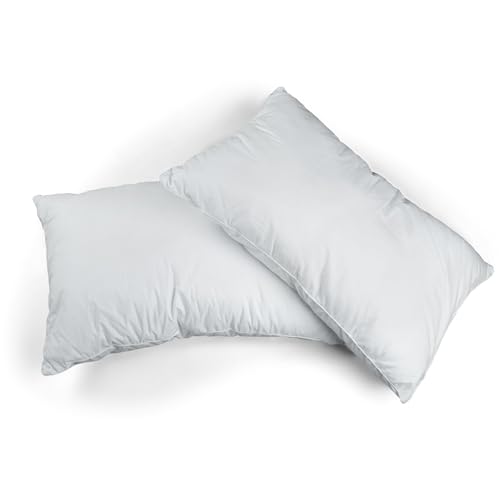 Promo Linge Oreillers lot 2 oreiller 50x70 cm microfibre blanc