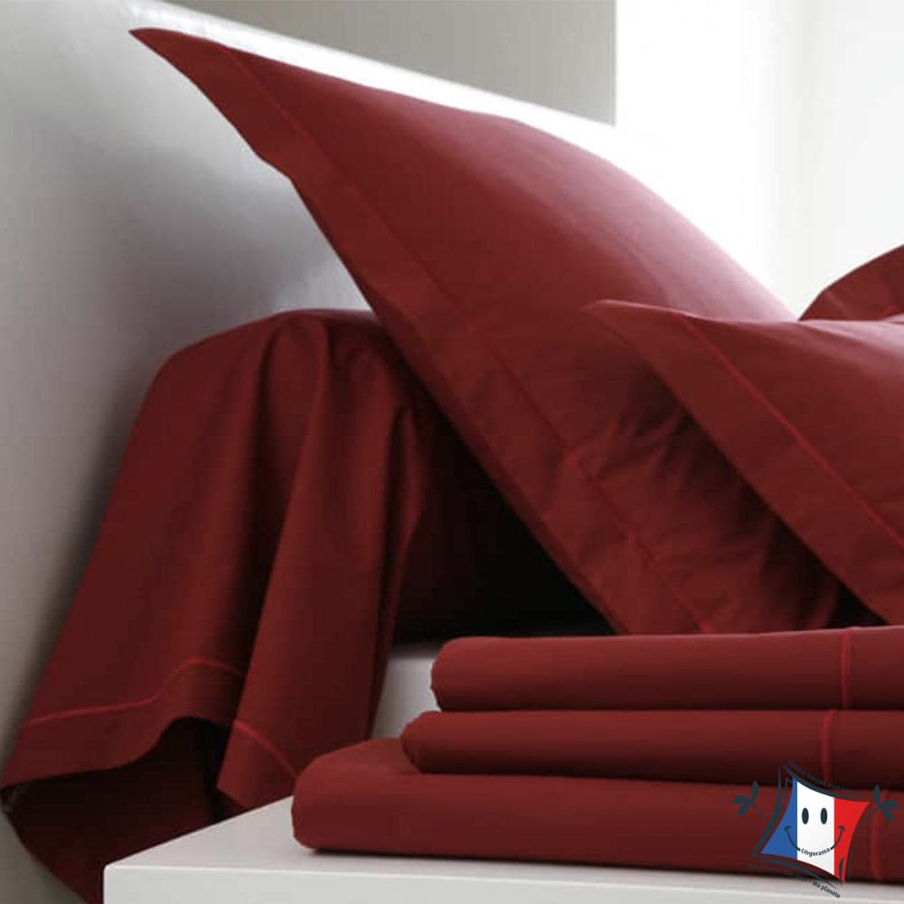 Lingorama drap plat percale coton uni 180x290