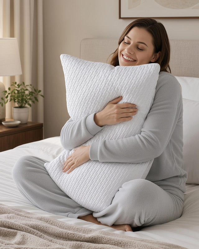 Utopia Bedding Pillows oreiller mémoire Queen blanc frais