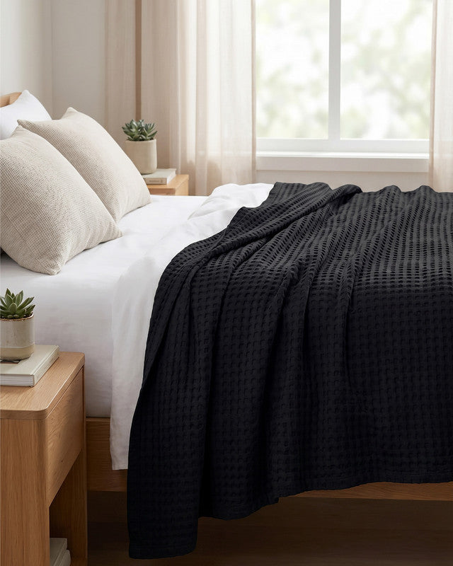 Utopia Bedding Blankets couverture coton Queen blanc
