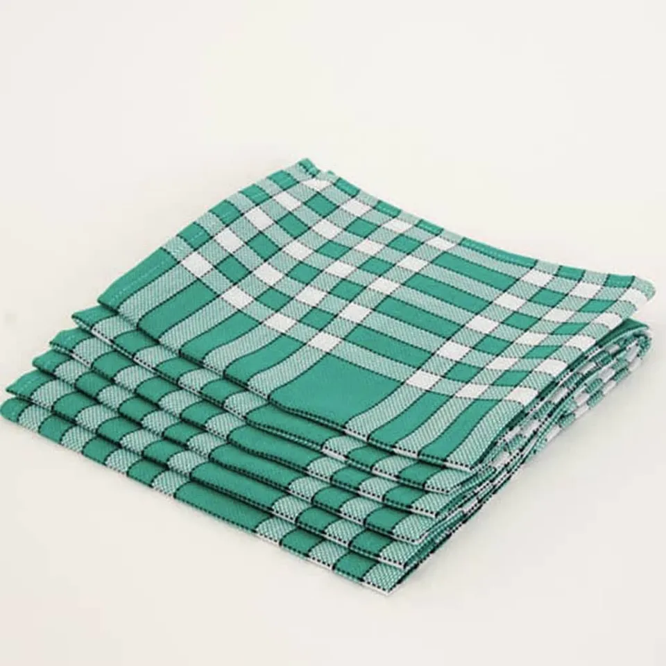 Lingorama Cuisine Serviette table coton vert 50x50 unité