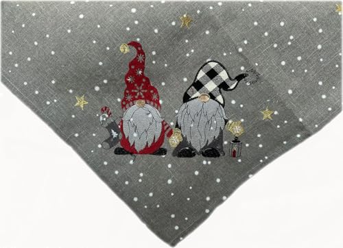 TEXPOT Tischläufer Chemin de table Noël 40x85 gris lutin