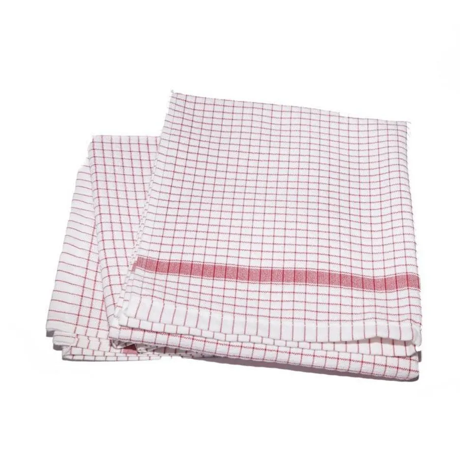 Gaufrex torchon coton carreaux 50x70 lot 6