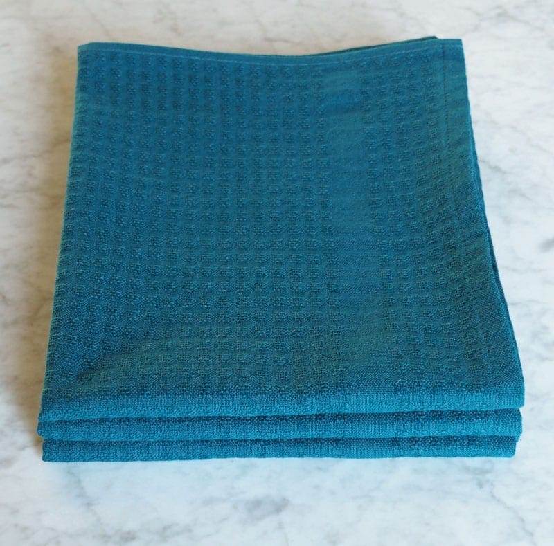 Lingorama Cuisine Gaufrex torchon coton uni 50x80 lot 6