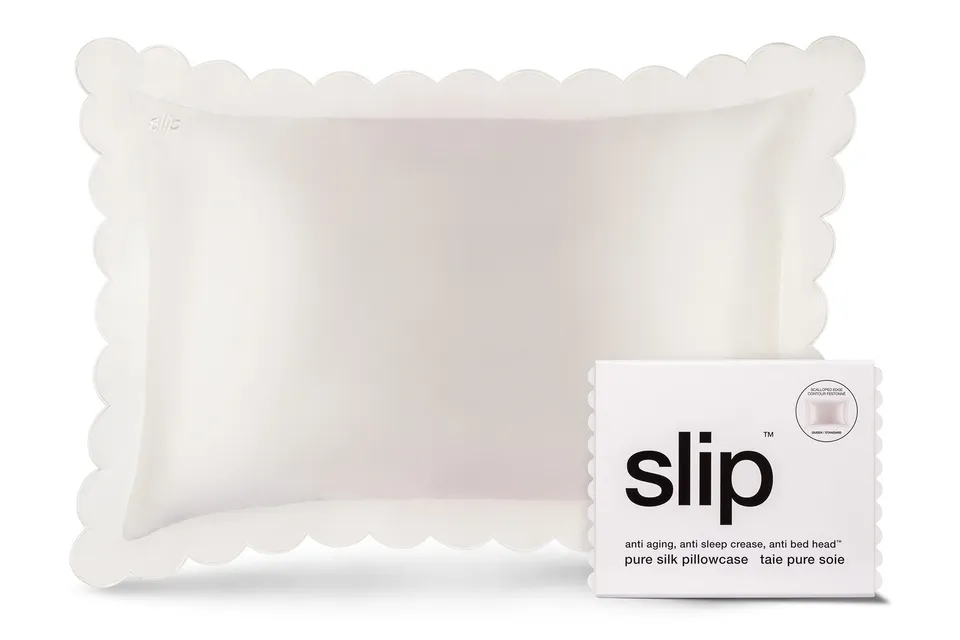 Slip Queen Zippered Taie d'oreiller Blanche 51x76cm Soie
